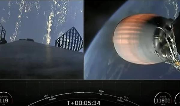 “Đĩa bay” bí ẩn xuất hiện trong đoạn livestream của công ty SpaceX - Hình 2 “Dia bay” bi an xuat hien trong doan livestream cua cong ty SpaceX-Hinh-2