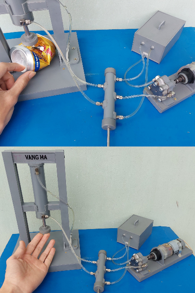 Độc đáo chàng trai Hải Dương chế tạo mô hình máy như thật - Hình 5 Doc dao chang trai Hai Duong che tao mo hinh may nhu that-Hinh-5
