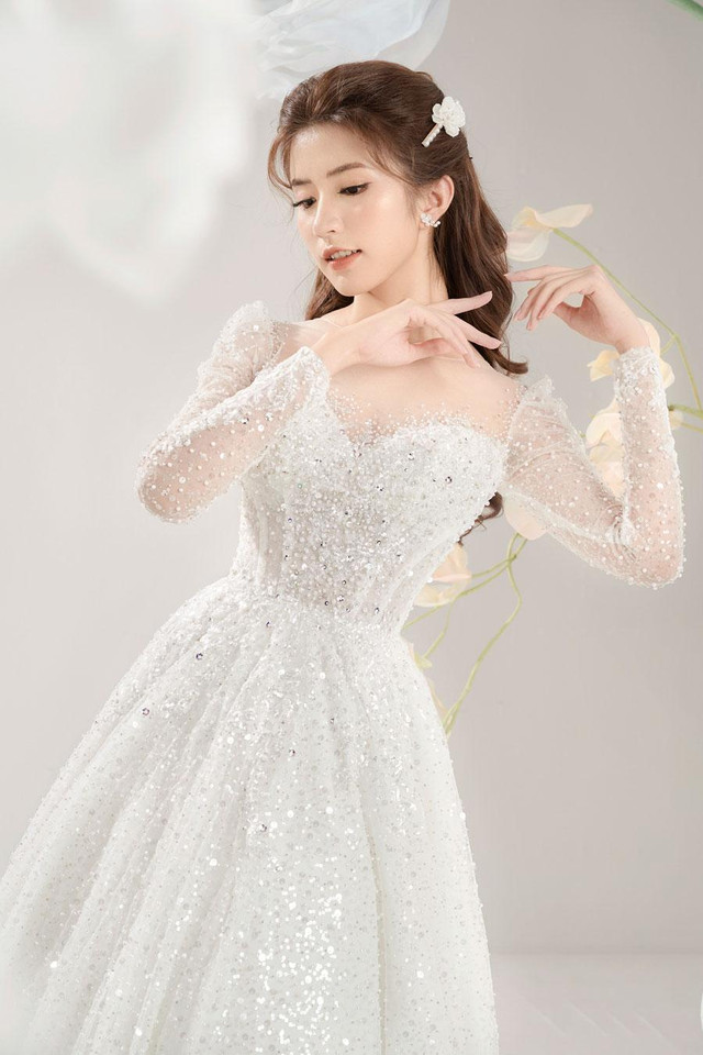 Ngọc Huyền ‘Thương ngày nắng về’ khác lạ khi làm cô dâu - Hình 7 Ngoc Huyen ‘Thuong ngay nang ve’ khac la khi lam co dau-Hinh-7