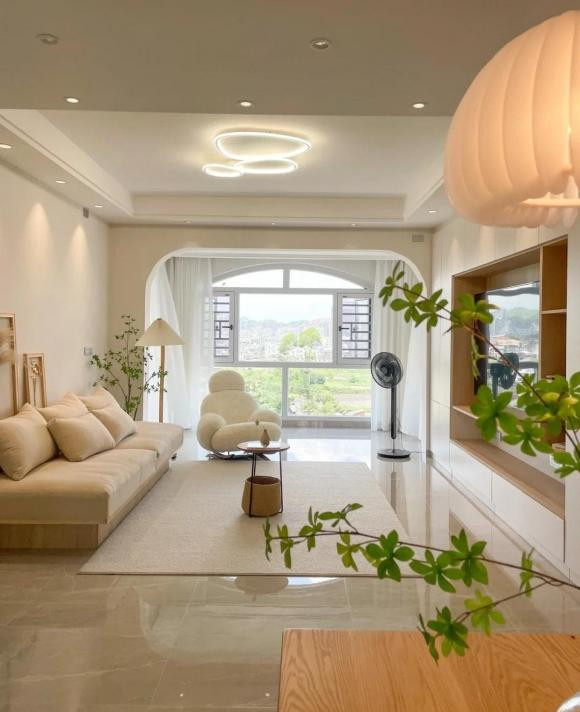 Đôi vợ chồng trẻ trang trí nhà rộng 128m2 phong cách tối giản Doi vo chong tre trang tri nha rong 128m2 phong cach toi gian