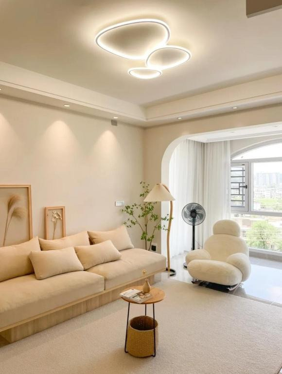 Đôi vợ chồng trẻ trang trí nhà rộng 128m2 phong cách tối giản - Hình 4 Doi vo chong tre trang tri nha rong 128m2 phong cach toi gian-Hinh-4