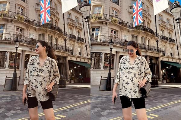 Bà bầu Phanh Lee xả ảnh ở trời Âu, lộ chi tiết 'mùi tiền' - Hình 5 Ba bau Phanh Lee xa anh o troi Au, lo chi tiet 'mui tien'-Hinh-5