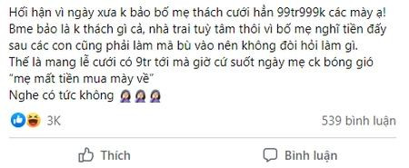 Nhà gái thách cưới 9 triệu, mẹ chồng xỉa xói vì 'mất tiền mua dâu' Nha gai thach cuoi 9 trieu, me chong xia xoi vi 'mat tien mua dau'