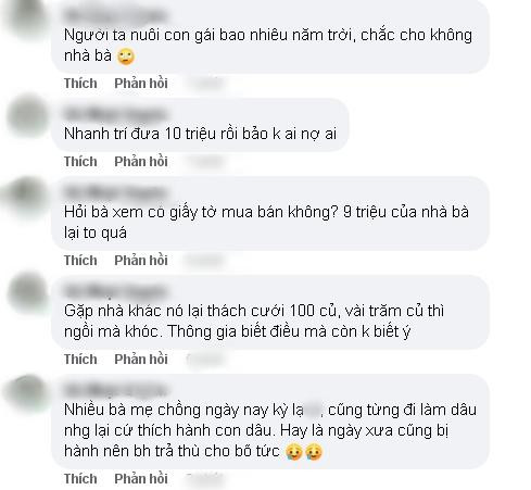 Nhà gái thách cưới 9 triệu, mẹ chồng xỉa xói vì 'mất tiền mua dâu' - Hình 3 Nha gai thach cuoi 9 trieu, me chong xia xoi vi 'mat tien mua dau'-Hinh-3