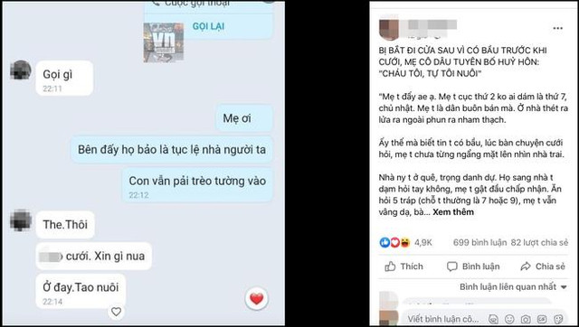 Con gái mang bầu bị ép đi cửa sau, mẹ đẻ tuyên bố khiến chú rể sợ hãi! Con gai mang bau bi ep di cua sau, me de tuyen bo khien chu re so hai!