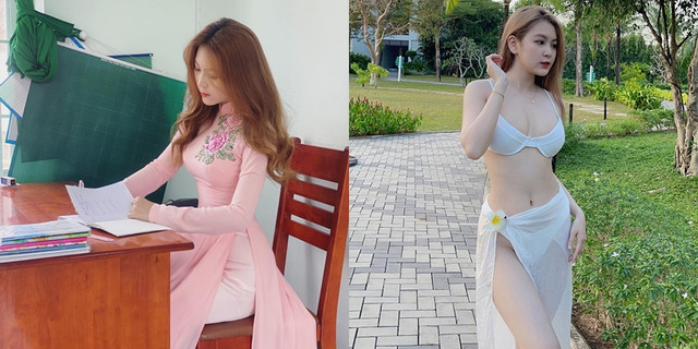 Cô giáo xinh đẹp bên Lộc Fuho từng gây tranh cãi vì gu thời trang - Hình 2 Co giao xinh dep ben Loc Fuho tung gay tranh cai vi gu thoi trang-Hinh-2
