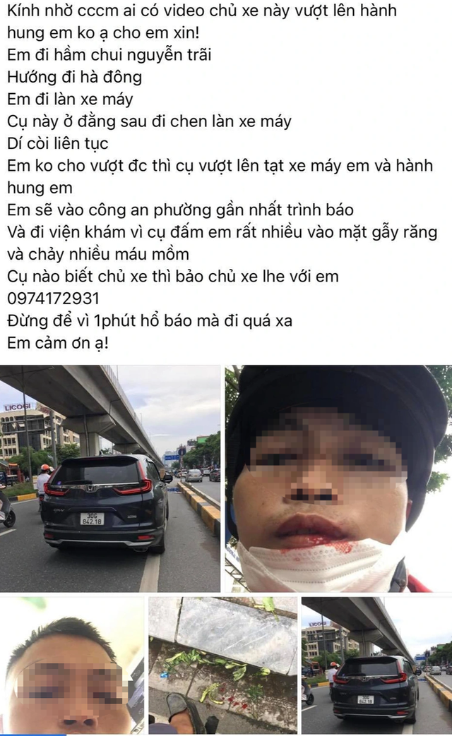 Tài xế xe ôm bị người đàn ông đi ô tô đánh vì “không nhường đường“? Tai xe xe om bi nguoi dan ong di o to danh vi “khong nhuong duong“?