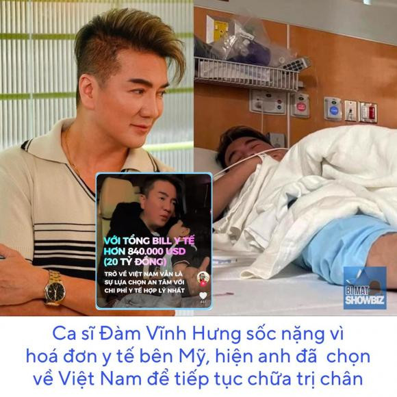 Đàm Vĩnh Hưng sốc nặng khi nhận hóa đơn y tế ở Mỹ Dam Vinh Hung soc nang khi nhan hoa don y te o My