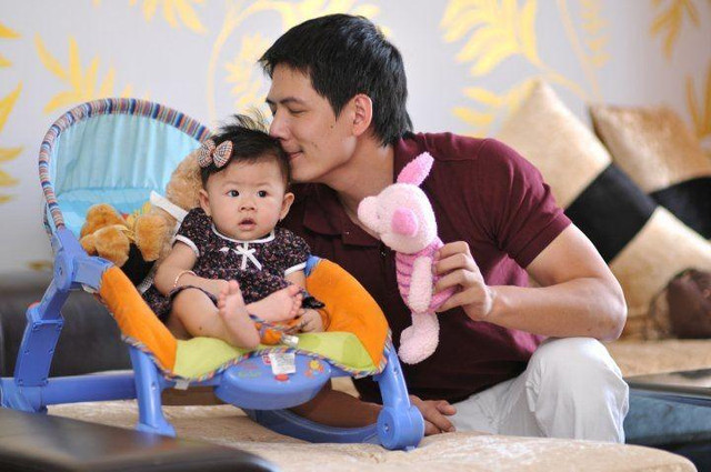 Bất ngờ với chiều cao của con gái Bình Minh Bat ngo voi chieu cao cua con gai Binh Minh