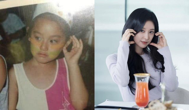 Ảnh thuở nhỏ xinh đẹp của "nữ hoàng nước mắt" Kim Ji Won - Hình 2 Anh thuo nho xinh dep cua