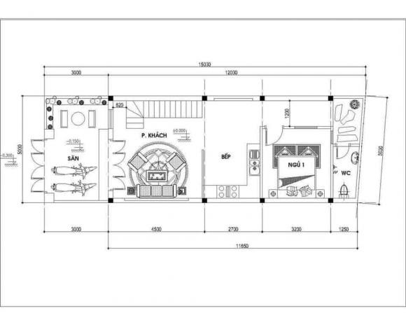 Thiết kế nhà cấp bốn gác lửng hai phòng ngủ đẹp ngất ngây - Hình 9 Thiet ke nha cap bon gac lung hai phong ngu dep ngat ngay-Hinh-9