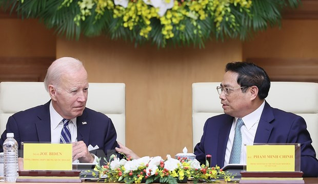 Thủ tướng và Tổng thống Joe Biden dự Hội nghị cấp cao Việt Nam-Hoa Kỳ - Hình 2 Thu tuong va Tong thong Joe Biden du Hoi nghi cap cao Viet Nam-Hoa Ky-Hinh-2