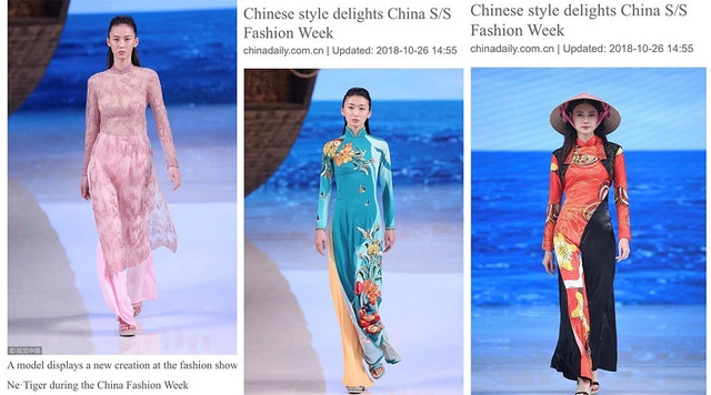 Dân mạng phẫn nộ vì áo dài Việt bị gọi là 'phong cách Trung Quốc' Dan mang phan no vi ao dai Viet bi goi la 'phong cach Trung Quoc'