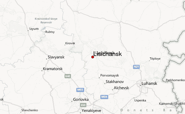 Trong khi đó lực lượng dân quân Lugansk, với sự hỗ trợ của các đơn vị Quân đội Nga, đã xuyên thủng tuyến phòng thủ Lisichansk-Severodonetsk-Rubezhnoye của Quân đội Ukraine; được chính quyền Ukraine dày công xây dựng trong 8 năm qua.