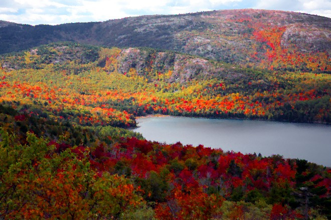 4. Vườn quốc gia Acadia, Maine bao gồm hầu hết diện tích đảo Mount Desert và một số đảo ven biển khác.