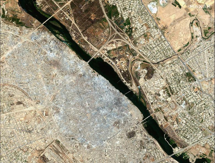 Thành phố cổ Mosul ở Iraq ngày 8/7/2017 sau khi được giải phóng khỏi tổ chức Nhà nước Hồi giáo (IS) tự xưng.