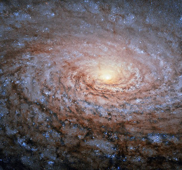 Messier 63: Thiên hà có biệt danh là "Hoa hướng dương" này trông giống như một tác phẩm của họa sĩ Vincent Van Gogh vậy. Vẻ đẹp ấn tượng của nó được tạo nên từ những ngôi sao trắng xanh khổng lồ mới hình thành. Ngoài hình dạng trông như một bông hoa hướng dương, các thiên hà còn có kết cấu giống với những sự vật như các xoáy nước hoặc cánh tay.
