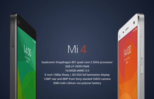 Mặt trước và khung viền màu của Mi 4 khiến nhiều người liên tưởng đến thiết kế bề ngoài tương tự như thiết kế iPhone 5 và 5S. Xiaomi Mi 4 còn hỗ trợ 3GB LP-DDR3 RAM, bộ nhớ trong 16/64GB.