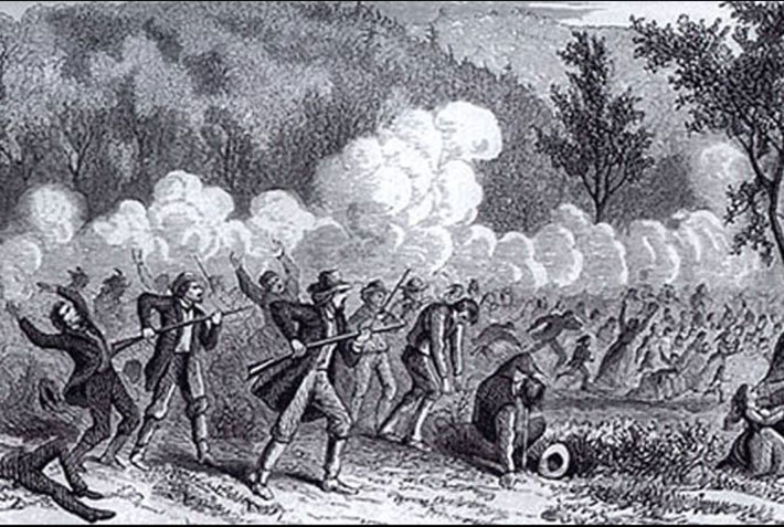 11/9/1857: Vụ thảm sát núi Meadows: các cư dân Utah tấn công tàn bạo một nhóm người khai hoang về phía tây đến từ Nam Mỹ. Lực lượng bán quân sự sát hại 100 người không có vũ khí và chỉ tha cho 17 trẻ em rồi đưa chúng đến sống với các gia đình Mormon địa phương.