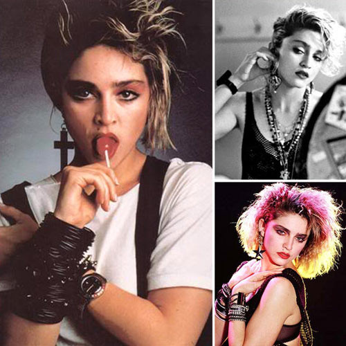 Một trong những xu hướng cực cool của thập niên 80 mà Madonna phát động là chỉ đeo một chiếc hoa tai. Đó thường là những chiếc hoa tai oversize, hoặc hoa tai đúc cá tính.