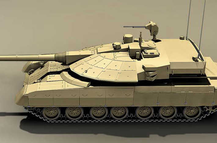 Thiết kế Armata với tháp pháo hầm hố, module giáp tháp pháo mặt trước sắp xếp theo hình bán nguyệt, nửa sau tháp pháo kéo dài tới đuôi xe.