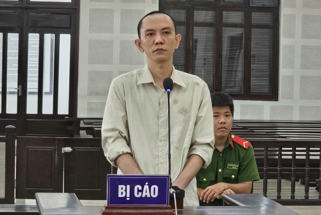 Bị cáo Nguyễn Hữu Thạnh tại phiên tòa. 613a8e30-ded9-4c3f-bf6a-5b4908eb6459.jpg