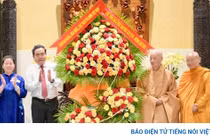 Chủ tịch Quốc hội Trần Thanh Mẫn chúc mừng Đại lễ Phật đản tại TP. Hồ Chí Minh