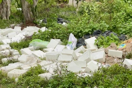 Ninh Thuận: Phát hiện hàng trăm viên trắng lạ đổ trái phép 