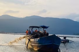 Đang bơm hút cát trái phép, bị công an tóm gọn