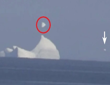 UFO tàng hình trên tảng băng trôi?