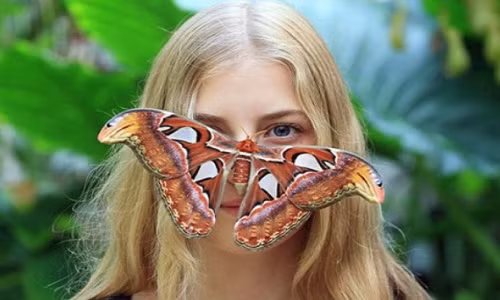 Chân dung bướm khổng lồ, to ngang mặt người, có ở VN