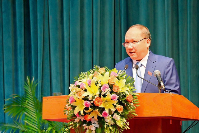 Chủ tịch HĐND tỉnh Rah Lan Chung. Ảnh GLO rlc.jpg