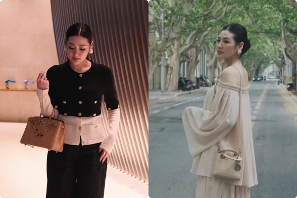 Á hậu Dương Tú Anh “đốt mắt” fan với túi hiệu tiền tỷ 
