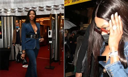 Siêu mẫu Naomi Campbell vô tình lộ ngực vì style quá táo bạo