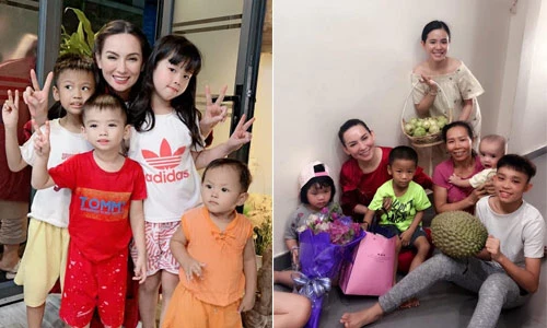 Ảnh thân thiết của Phi Nhung bên Hồ Văn Cường và dàn con nuôi