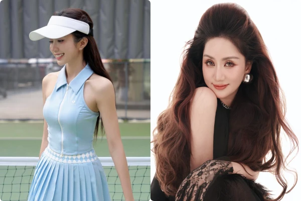Hot face sao Việt: Diễn viên Ngọc Huyền xinh đẹp trên sân pickleball
