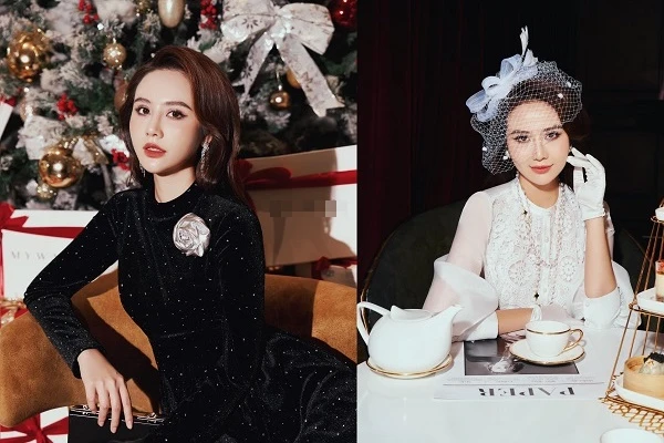 Huyền Lizzie đẹp kiêu sa, than thiếu “gấu” khi Giáng sinh về