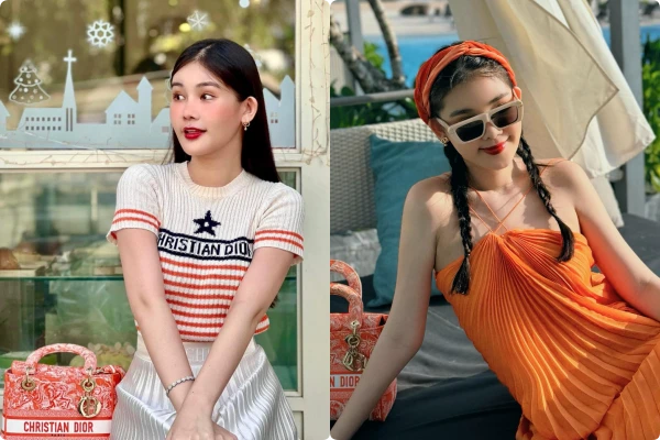 Lê Âu Ngân Anh diện đồ hiệu xa hoa, đẹp rạng rỡ