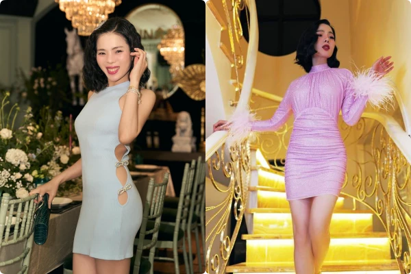 Lệ Quyên chăm mặc váy ôm sát khoe body từ khi yêu tình trẻ