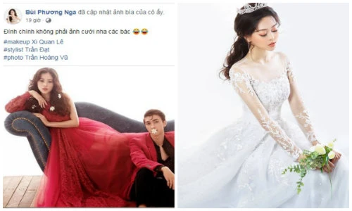 Á hậu Phương Nga tiết lộ bất ngờ về bức ảnh đám cưới với Bình An