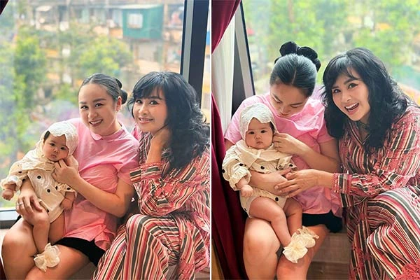 Ca sĩ Thanh Lam khoe cháu ngoại xinh như búp bê