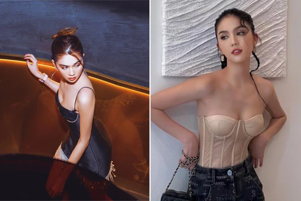 Tuyệt chiêu khoe khéo vòng 1 của Ngọc Trinh