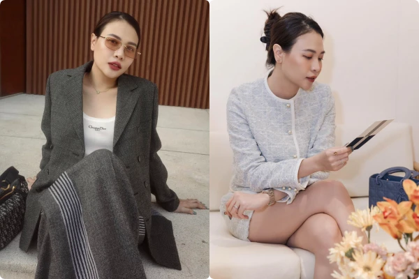 Đàm Thu Trang mặc đơn giản, giá trị trang phục gây “choáng“