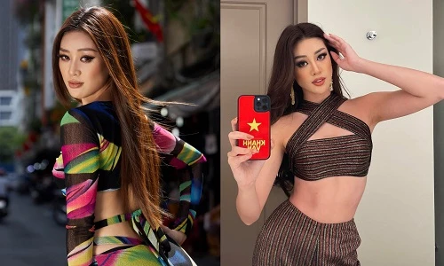 Thời trang cắt xẻ, ôm sát khoe body đẹp nức nở của Khánh Vân