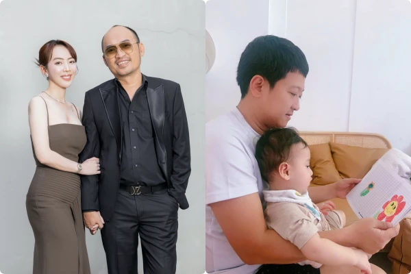 Tiến Luật đăng ảnh cùng bà xã, Trường Giang bận rộn chăm con trai