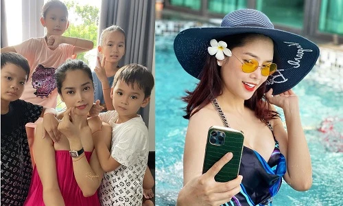 Nhan sắc Á hậu Thùy Giang có gia đình 7 người mắc COVID-19