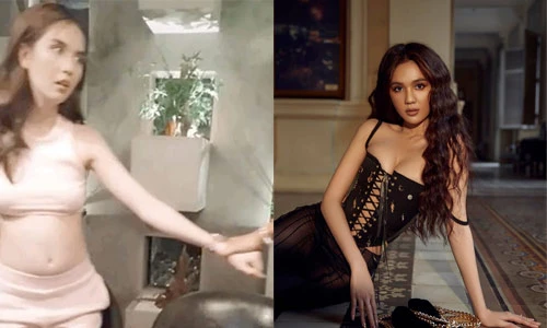 Vừa lộ bụng tròn ngấn mỡ, Ngọc Trinh đã gợi cảm nhức mắt