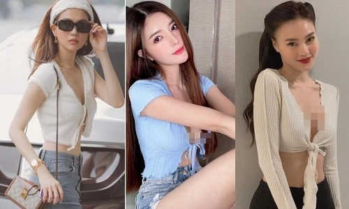 Mỹ nhân Việt gây “mất tập trung” với áo buộc dây lồ lộ vòng 1