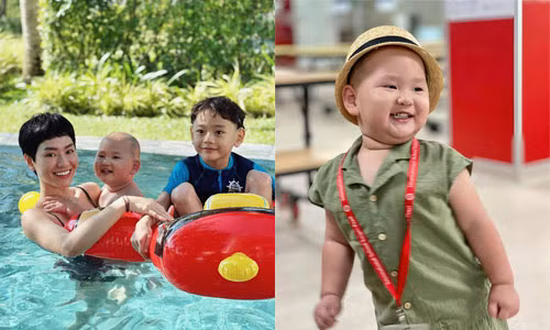 Vẻ đáng yêu gây nghiện của con trai Trà My Idol
