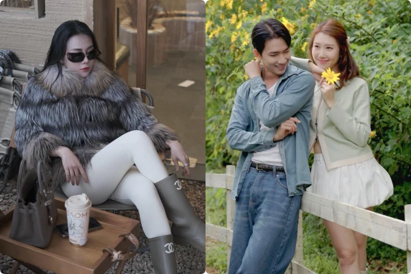 Phương Oanh mặc sang chảnh, Thuý Ngân - Võ Cảnh chụp ảnh tình tứ